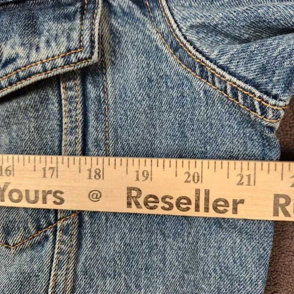 Levis Relaxed Fit Denim Trucker‎ Jacket Mens Small Light Wash Blue Jean - Picture 12 of 16